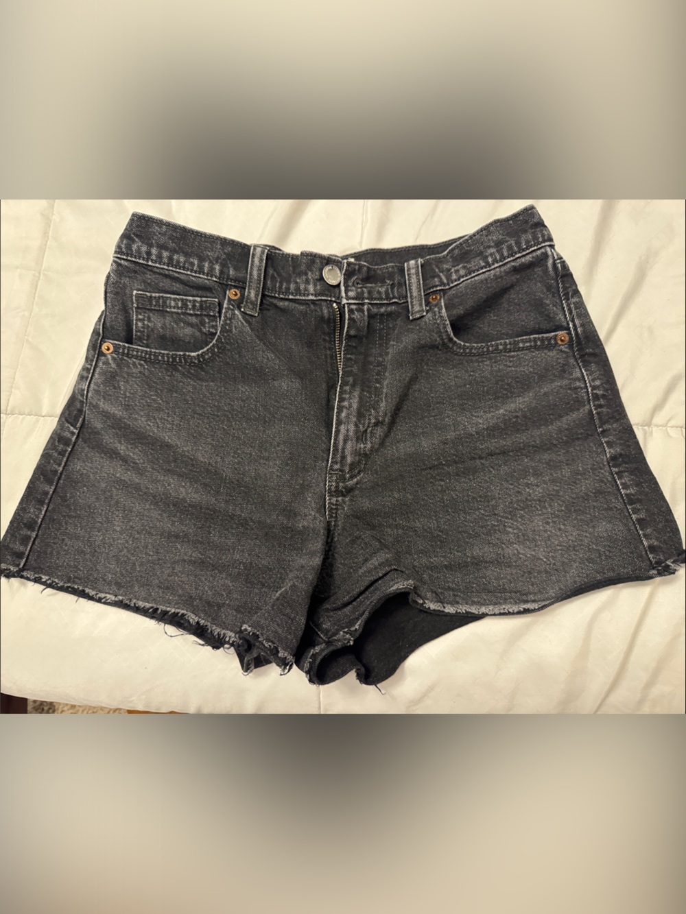Universal Thread Black Washed Denim Cutoff Shorts